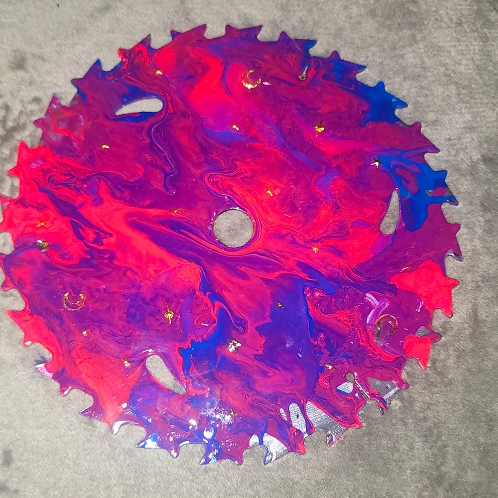 Vibrant Abstract Art Circular Saw Blade